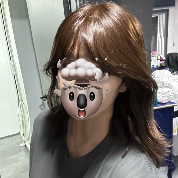 중단발 레이어드컷 인모 가발(박승철 스튜디오)