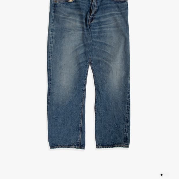 웨어하우스 2nd-hand 1105 유즈드 워쉬 미디엄 인디고