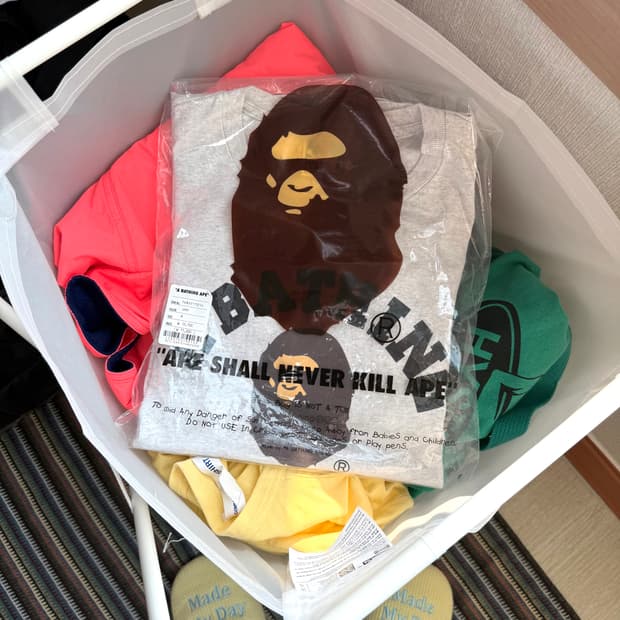 베이프 롱슬리브 티셔츠