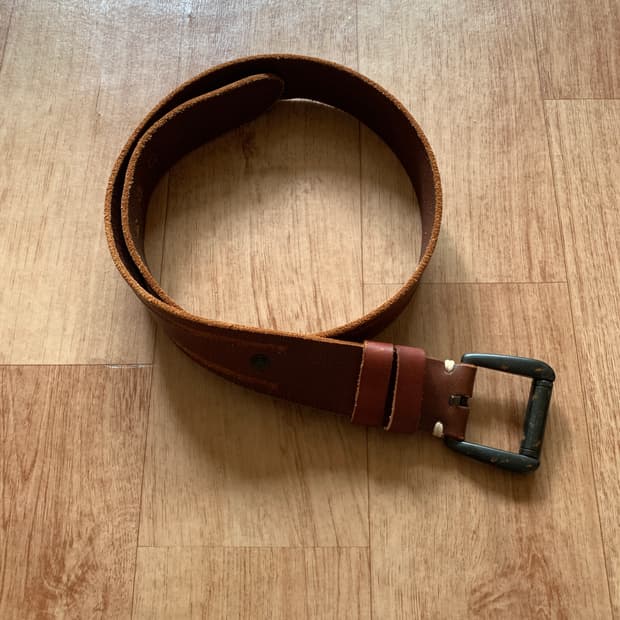 갭 레더 벨트 32
