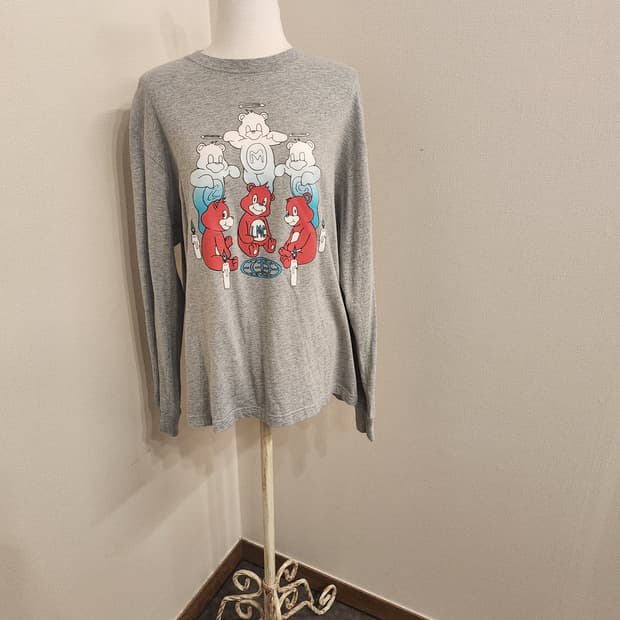 ((엘엠씨 LMC))곰돌이🐻 그레이 회색 롱슬리브 티셔츠