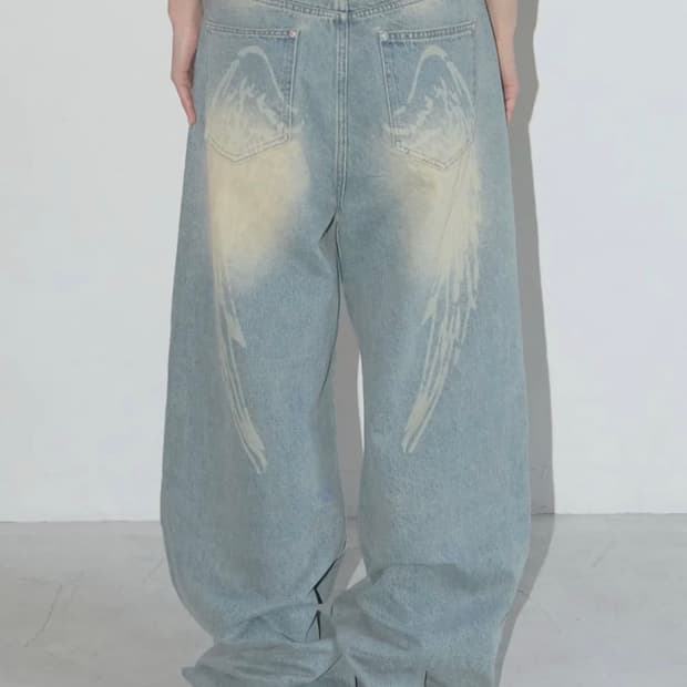 팬시클럽 엔젤 빈티지 워싱 핀턱팬츠 사이즈 1