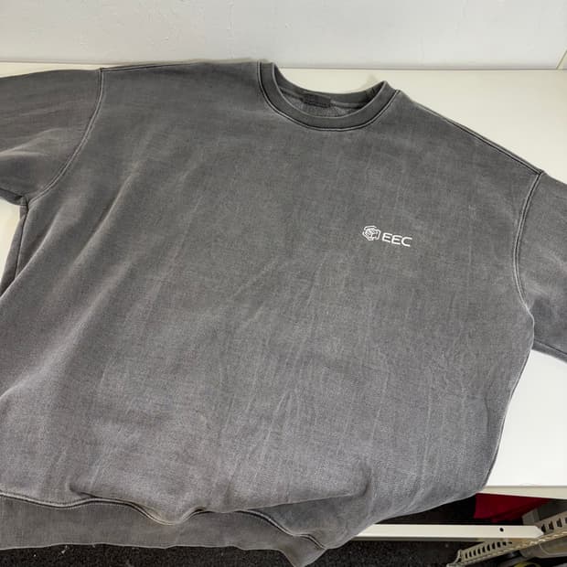 L-XL 소버먼트 오버핏 피그먼트워시드 스웻코튼 맨투맨