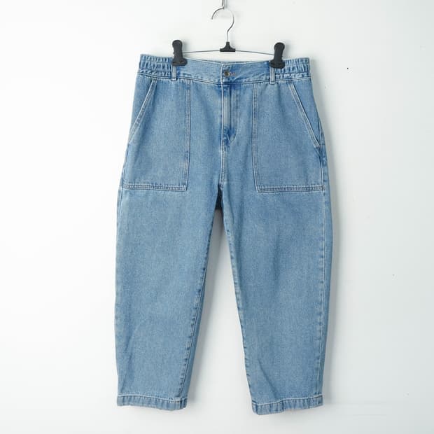 33/커스텀멜로우 퍼티그 데님 팬츠