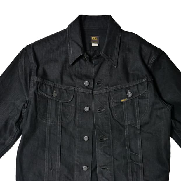 더블알엘 LOT271 데님자켓 블랙
