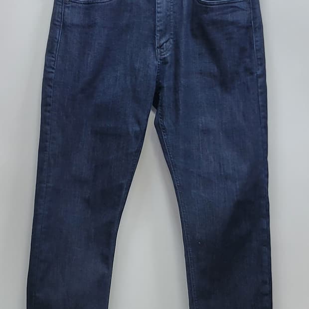 LEVI'S 리바이스 522 블랙가죽탭 데님 청바지 / 남 34 중청

