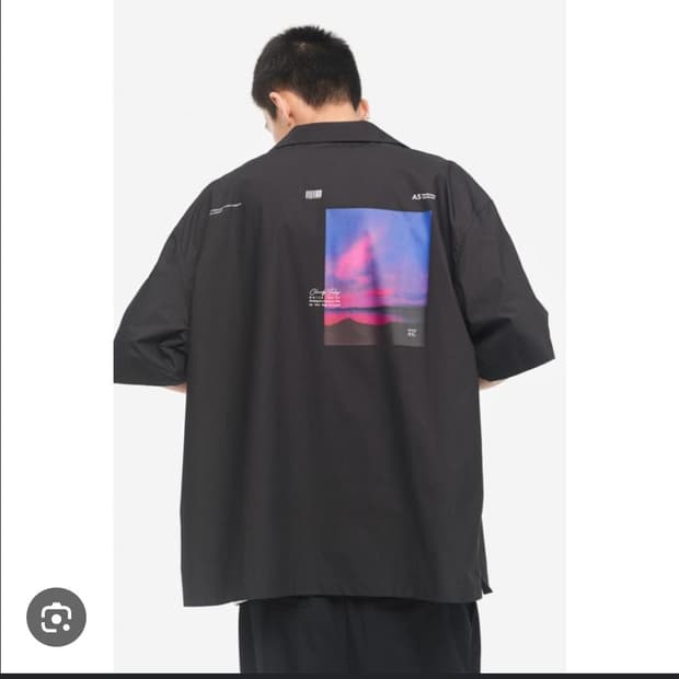 h&m 검정색 반팔셔츠