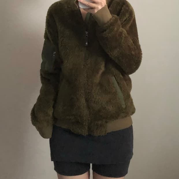 노스페이스 쉐르파 블루종 자켓