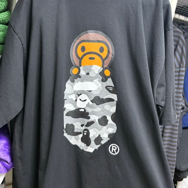 베이프 마일로 티셔츠 블랙 3XL