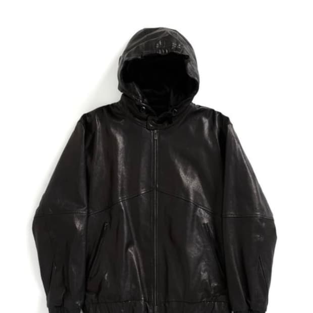 해칭룸 레더 후디 3사이즈