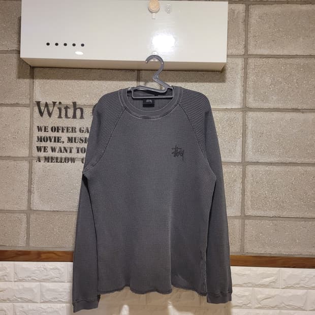 스투시 래글런 써멀 긴팔 M