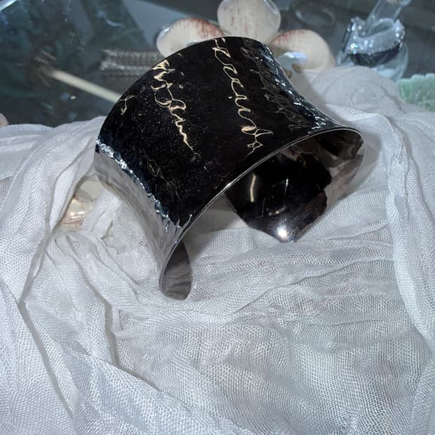 bold nickel bangle