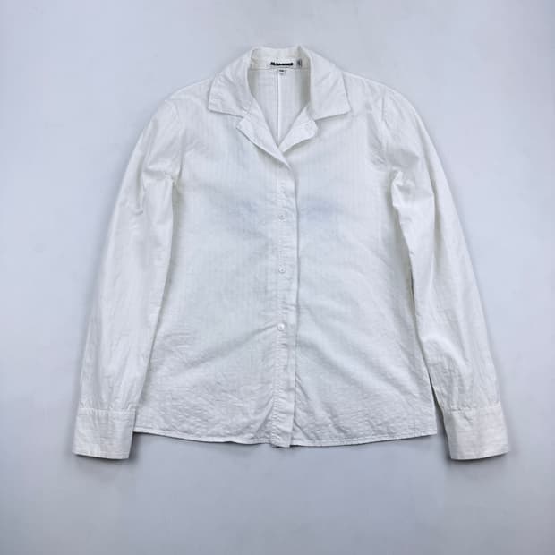 질샌더 스트라이프 화이트셔츠 34