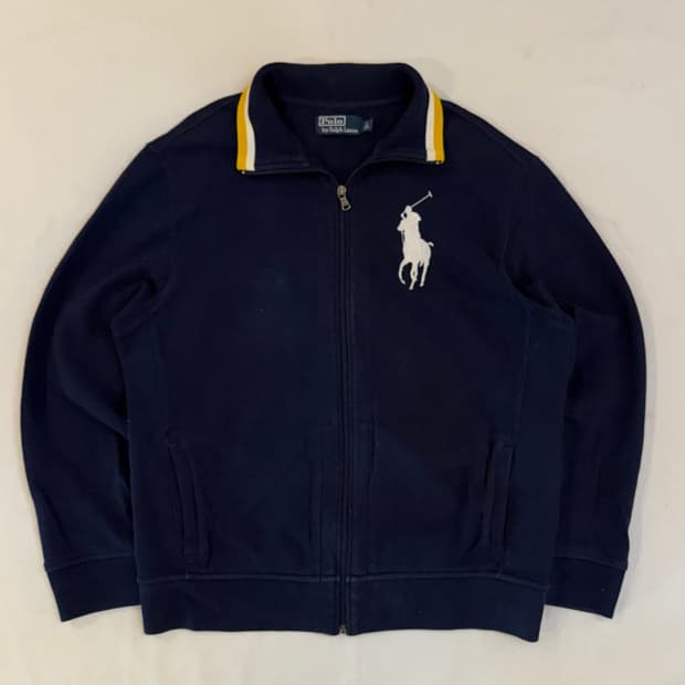 폴로 랄프로렌 빅포니 치프키프 코튼 집업 져지 네이비