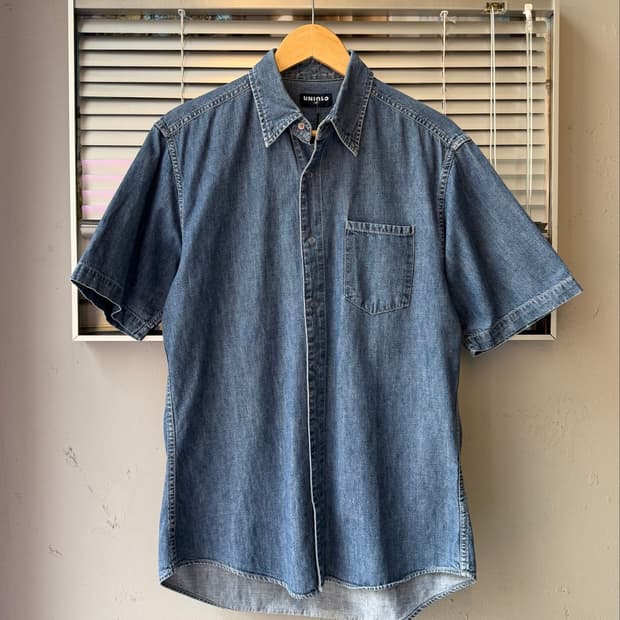 UNIQLO 90s JPN scovill snap button denim