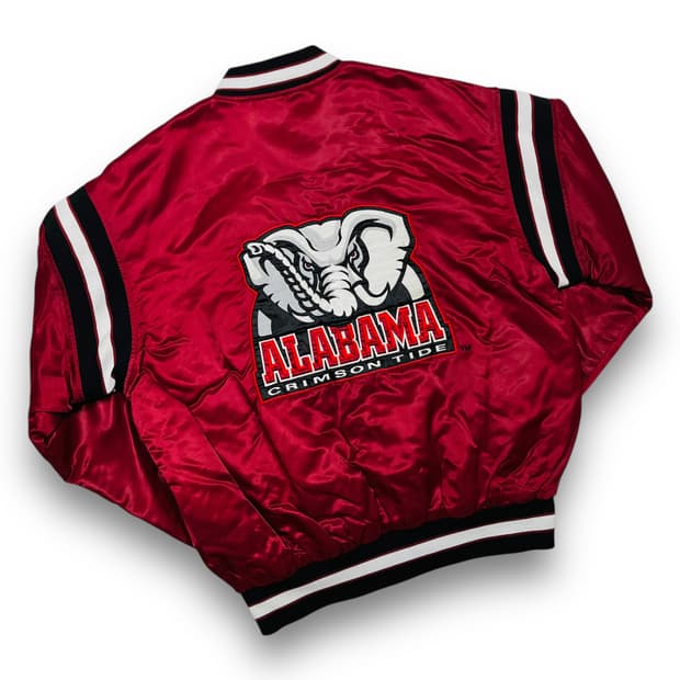 58 스포츠 알라바마 새틴 스타디움 빈티지 올드스쿨 자켓