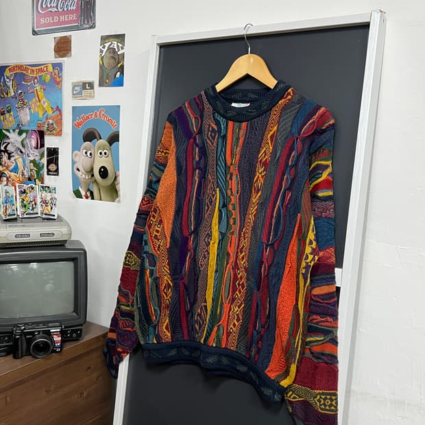 Coogi 쿠지 케이블 꽈배기 빈티지 니트