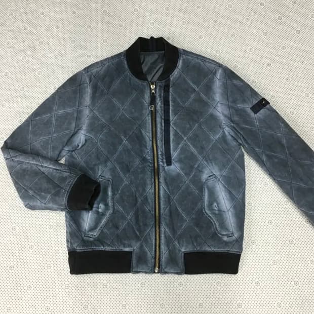 시리즈 가먼츠워싱 블루종 자켓