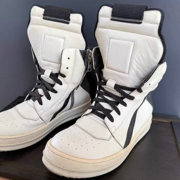 릭오웬스 지오바스켓 화이트 37