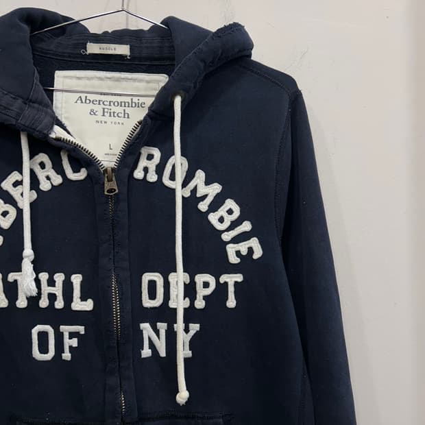 아베크롬비 앤 피치 머슬핏 헤비코튼 후드집업