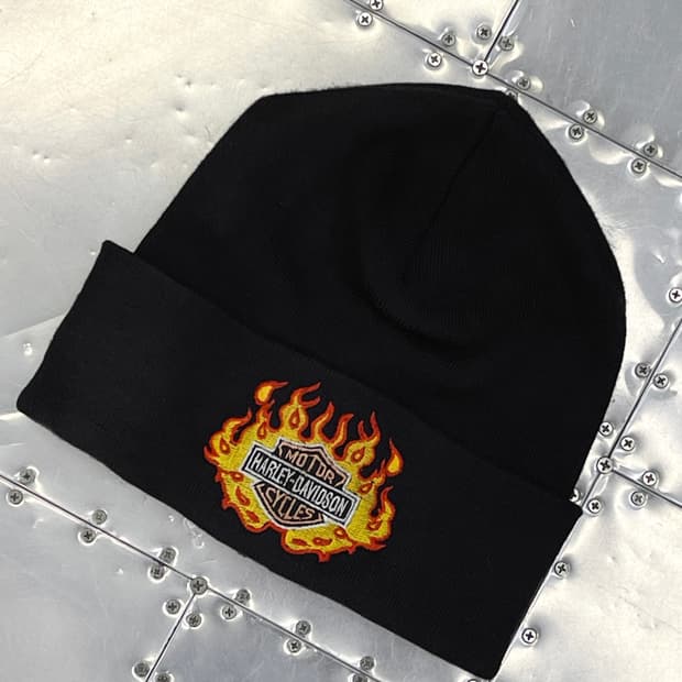 할리데이비슨 플레임 모터사이클 비니