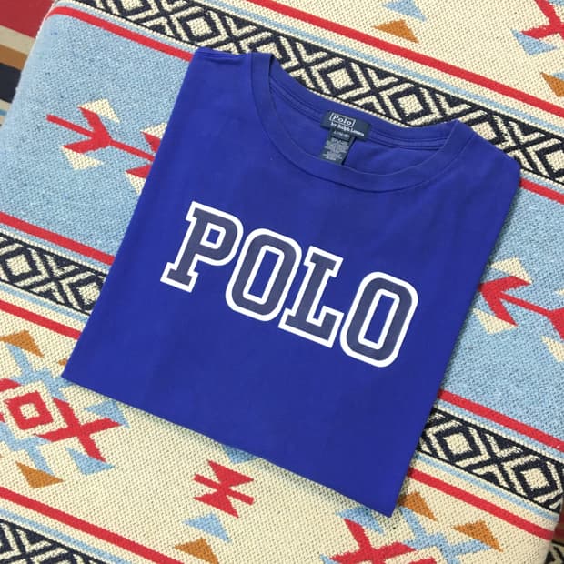 폴로랄프로렌 POLO 프린팅 블루 롱 슬리브 여성 66 사이즈