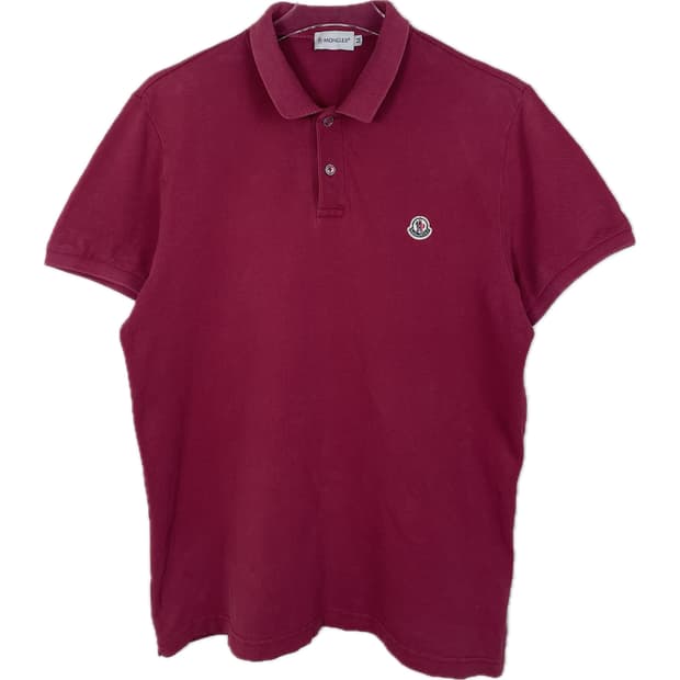 [M] 몽클레어 와펜 패치 코튼 PK 카라 반팔 티셔츠