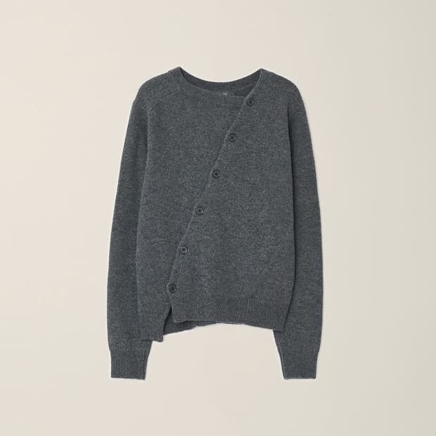 누마레 ee 가디건 2 WAY CARDIGAN GREY