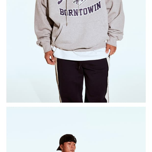 본투윈 후드티셔츠 