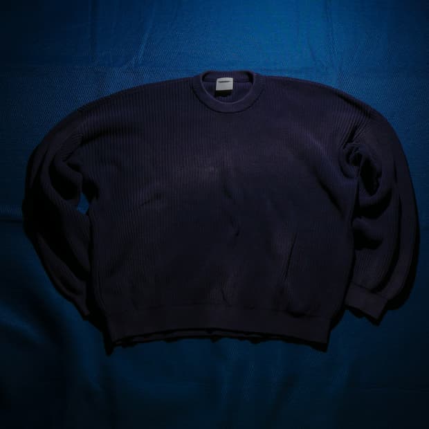 노매뉴얼 스프레이 다잉 니트 L