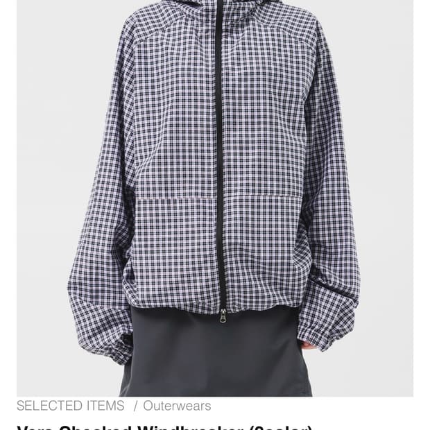 하이파이펑크 Vera Checked Windbreaker