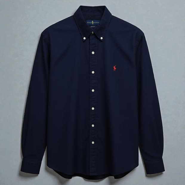 100)POLO 폴로 랄프로렌 클래식핏 버튼다운 셔츠 네이비