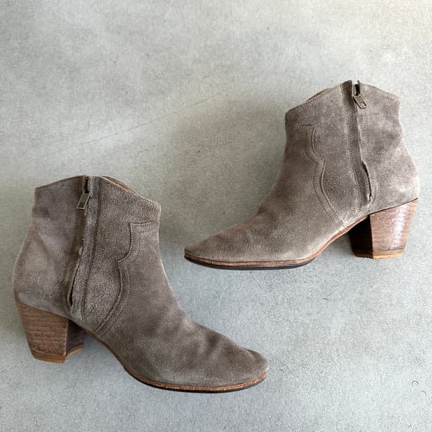 이자벨마랑 웨스턴 스웨이드 앵클부츠