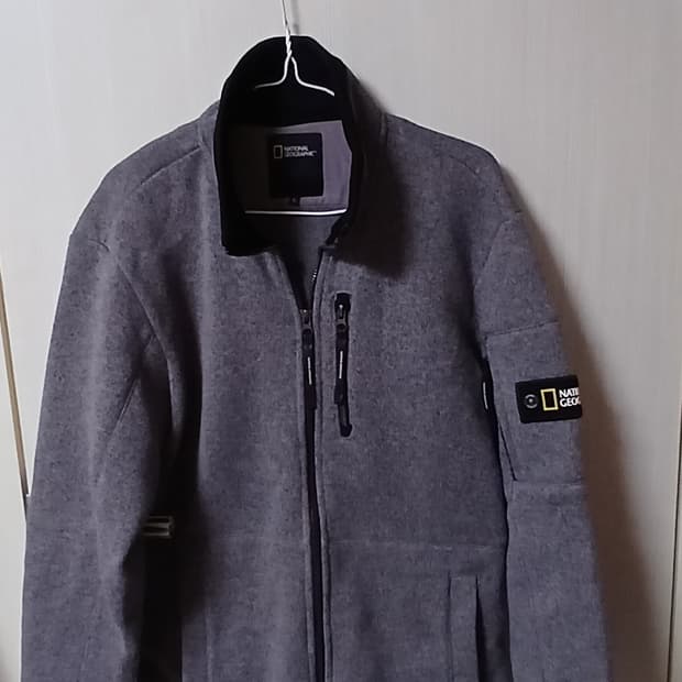 내셔널지오그래픽 니트 풀집업 재킷 