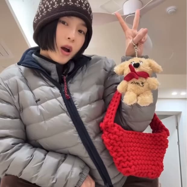 (수미님착용) 샵아모멘토 Pien Studio Knitted Bag