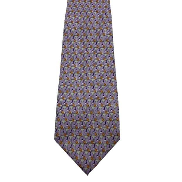 862) (Ferragamo) 살바토레페레가모 패턴 넥타이