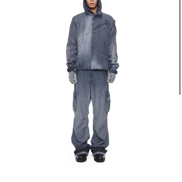 구매 xlim ep8 01 jacket washed blue M사이즈