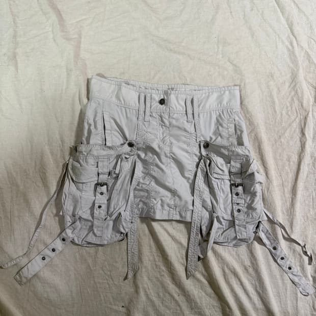 코데즈컴바인 레이어드 카고 스커트 