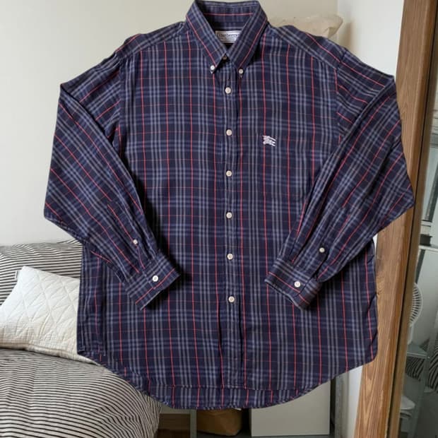 버버리 체크 셔츠 (Man XL) AB0195
