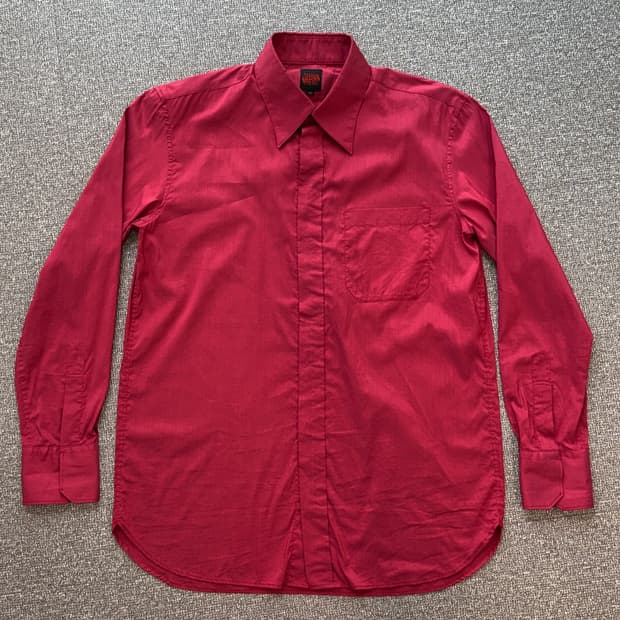 장폴고티에 아카이브 버건디 셔츠 46