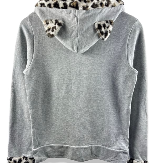 JPN 갸루 레오파드 후드집업2145