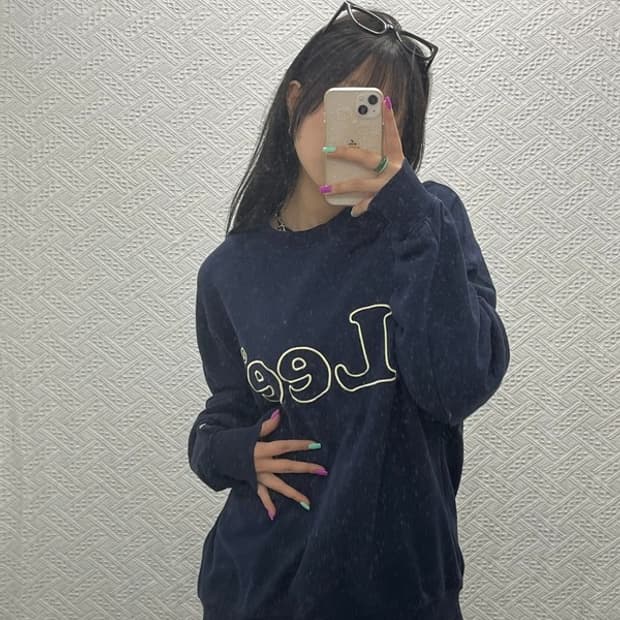 LEE 올드스쿨 빈티지 자수로고 맨투맨 스웻셔츠 XL C06824