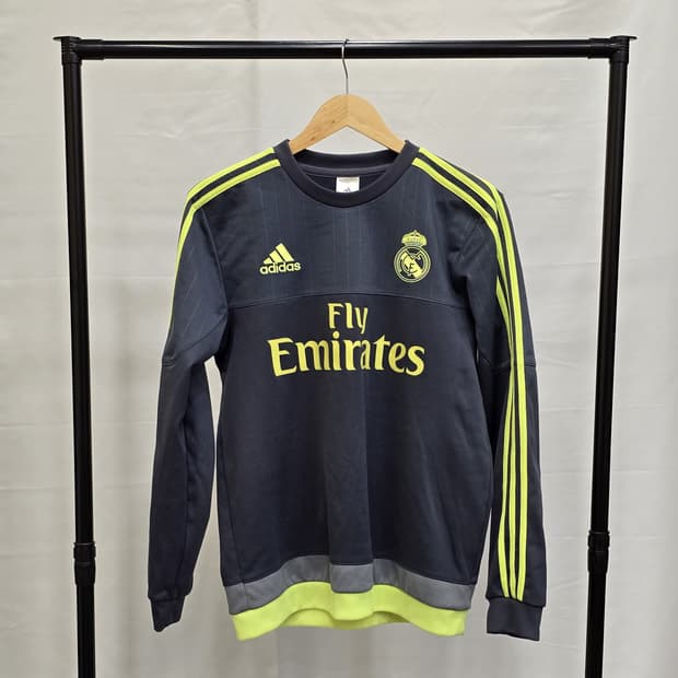 레알 마드리드 아디다스 트레이닝 스웨트 기모 상의 긴팔 팀웨어 100