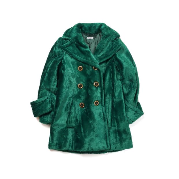 미우미우 MiuMiu Faux Fur Coat 

