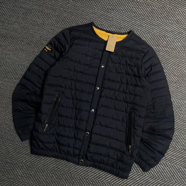 Jeep 덕다운 버튼 경량 패딩 자켓 네이비y 5202