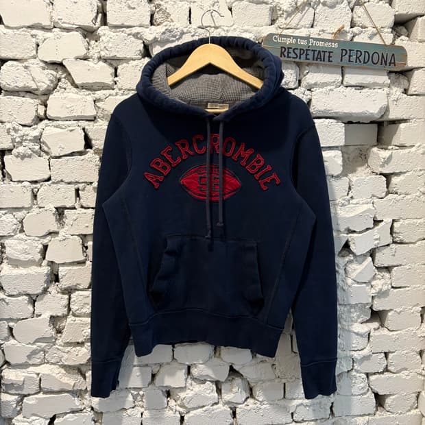 아베크롬비 빈티지 빅로고 후디