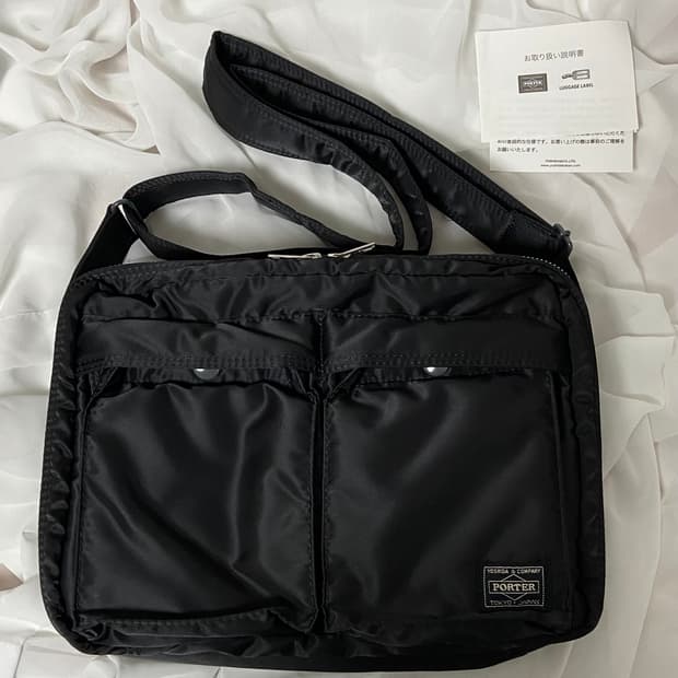 미품)PORTER 포터 탱커 숄더백 L 블랙