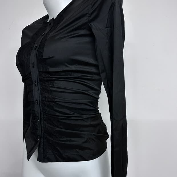 지방시 고딕 레이스 드레이프 셔츠