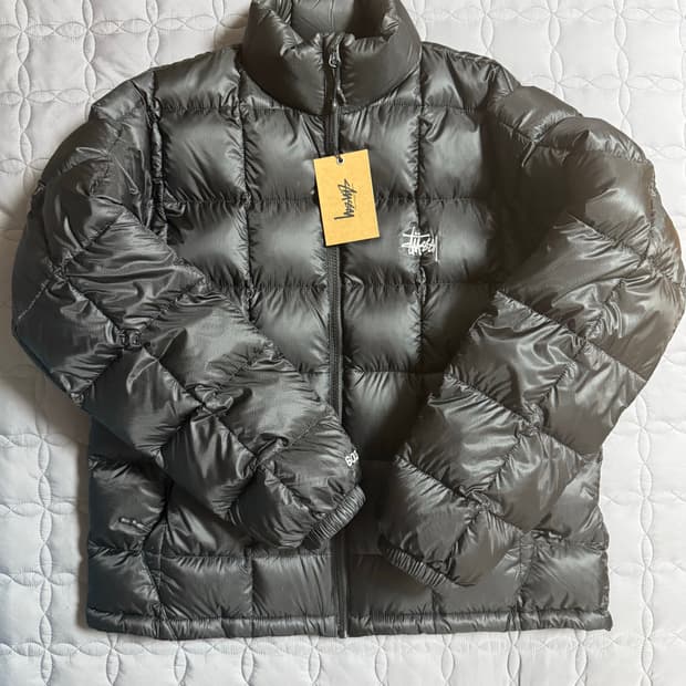 s) 스투시 25fw 미드웨이트 패딩 블랙