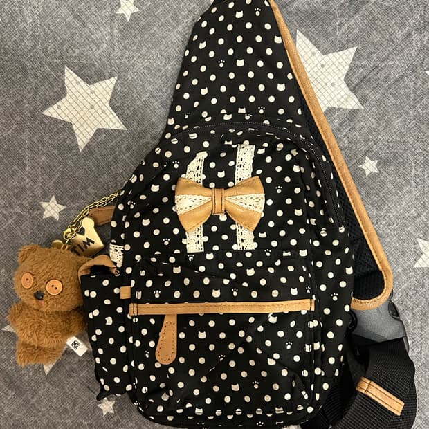 라떼갸루 땡땡이 가방